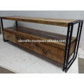 Vintage Shabby Chic Tv Stand com gaveta